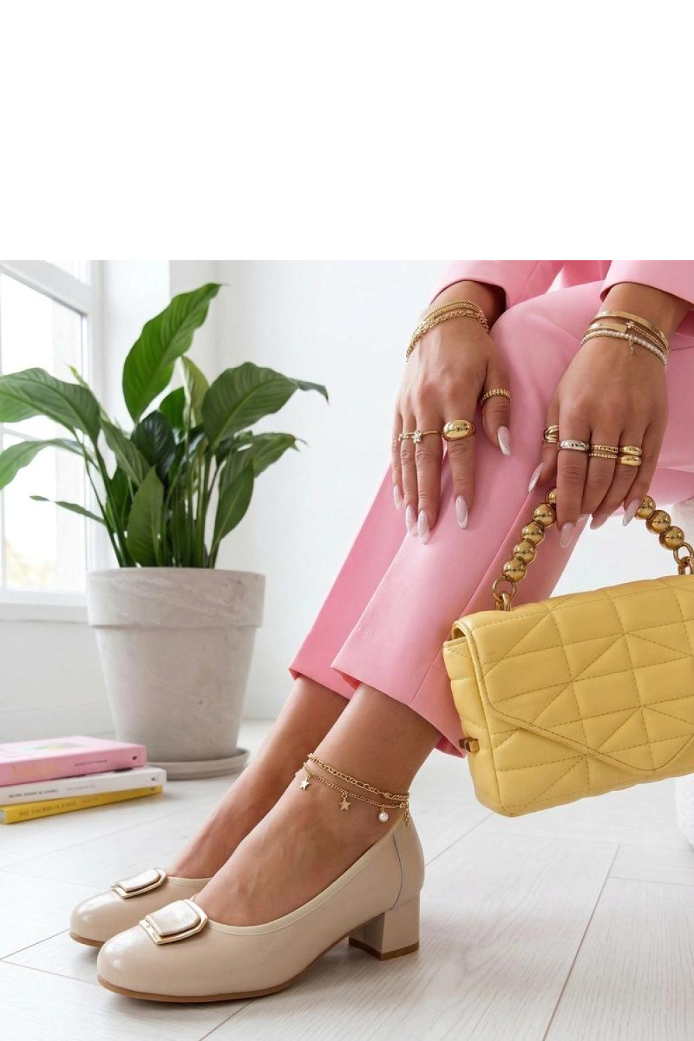 Pumps met dikke hak Solea foto 3