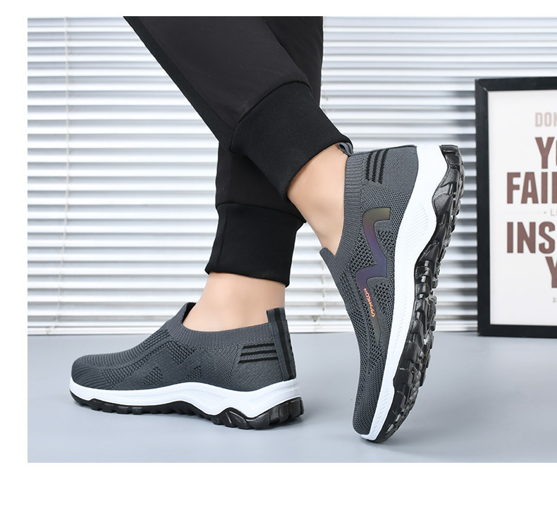 Men's Non-slip Wear-resistant Sports Soft-soled Mesh Surface Casual Shoes foto 4