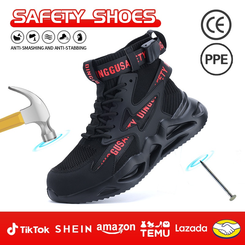 Steel-toe Work Shoes With Anti-smash And Puncture-resistant Features foto 4