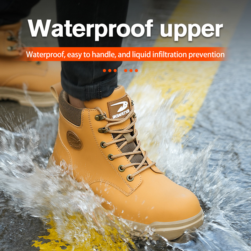 Labor Protection Plush And Warm Steel Toe Shoes foto 4