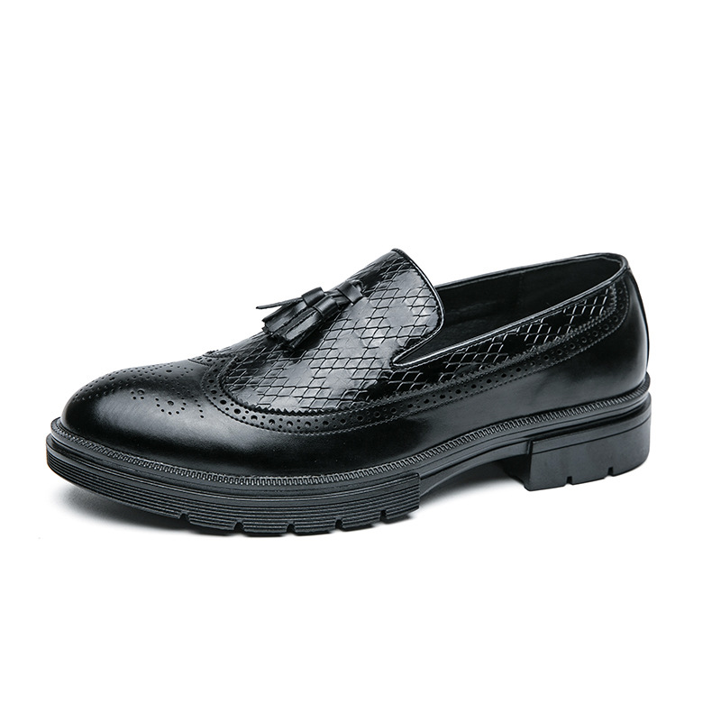 Youth Slip-on Leather Shoes Casual Board Shoes foto 5