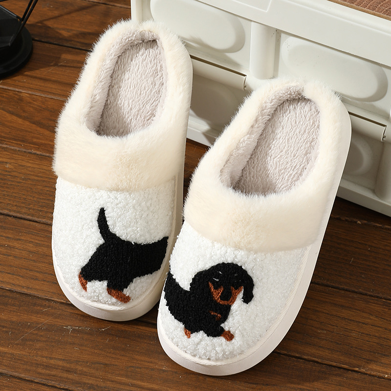 Non-slip Warm Wear-resistant Sausage Dog Slippers foto 3