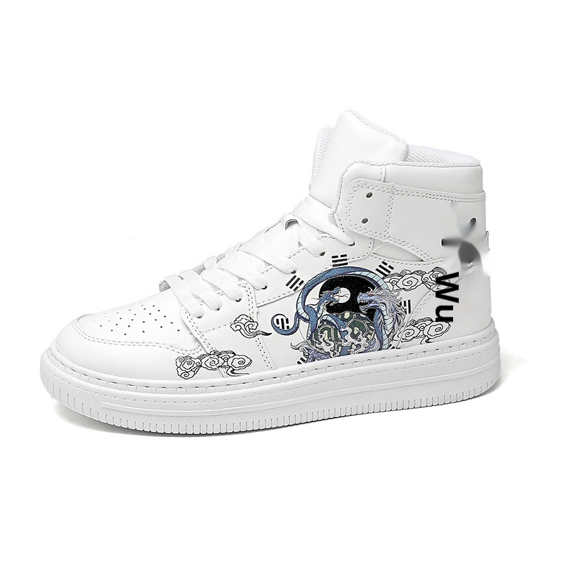 Fashion Couple White Shoes Men's High-top foto 5