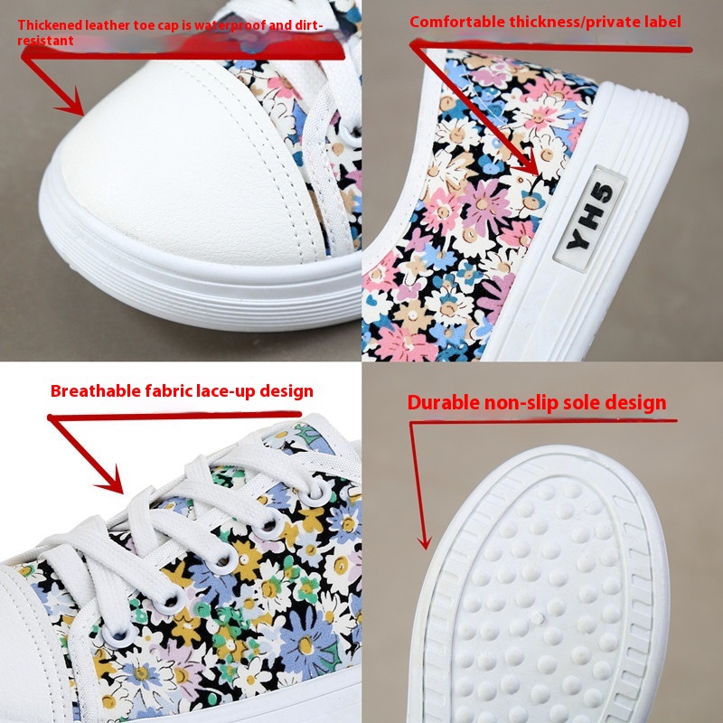Breathable Versatile Cross-border Student Cloth Shoes foto 3