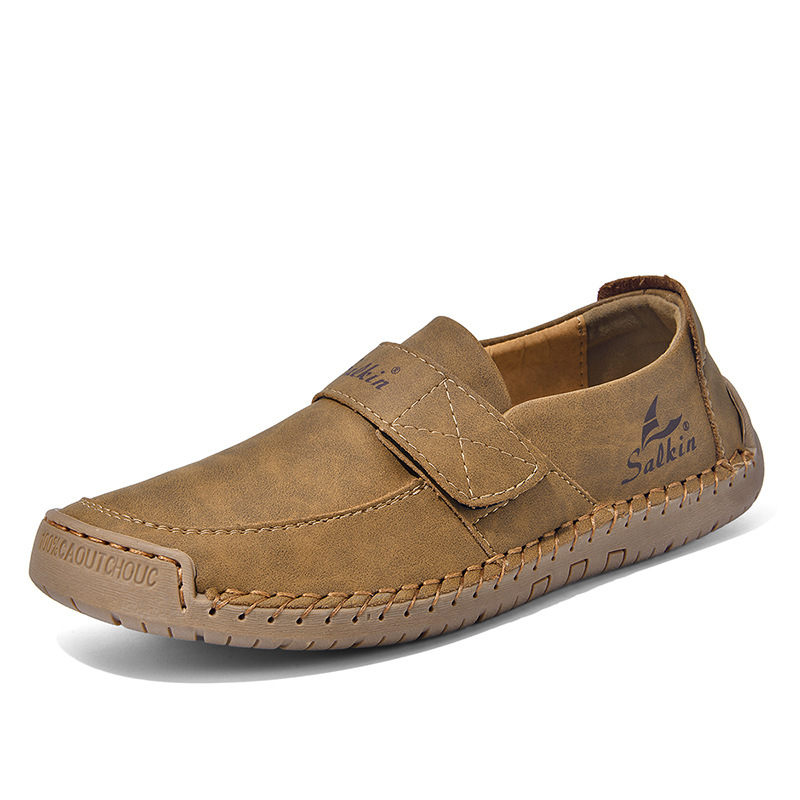 Autumn Leisure Hand-stitched Leather Shoes foto 2