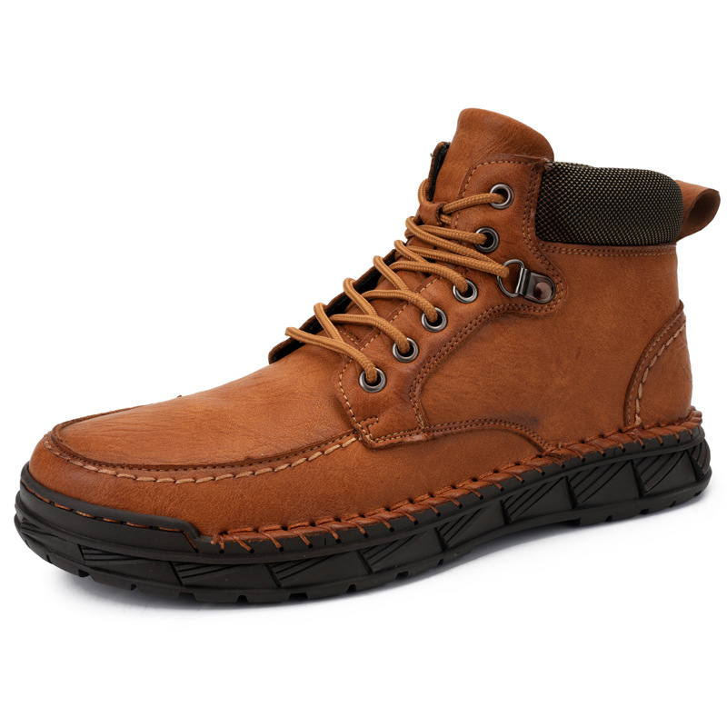 Winter Men's Boots Leisure Plus Size Fleece-lined Platform Casual Shoes Gaobang foto 2