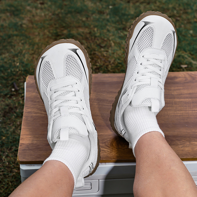 Arrival Casual Versatile White Sneakers With Laces