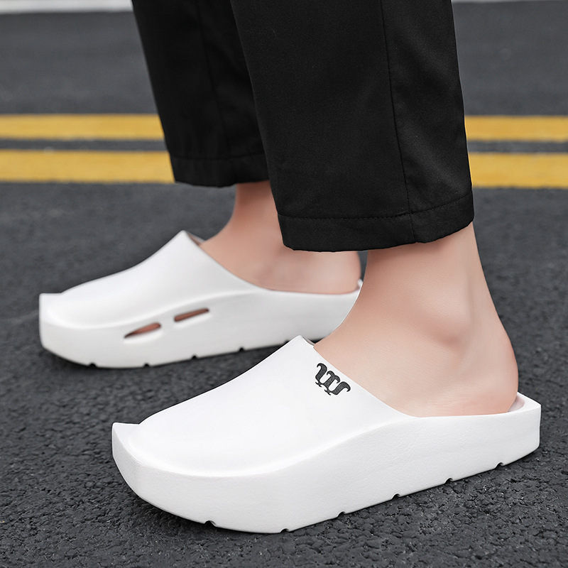 Niche Toe Cap Slipper Men's Casual Platform foto 2