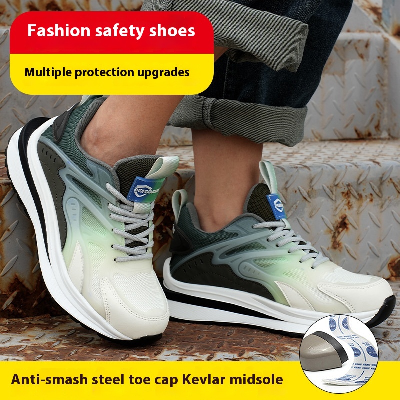 Fashion Protective Shoes Anti-smashing And Anti-penetration Lightweight Non-slip Wear-resistant Casual Shoes foto 5