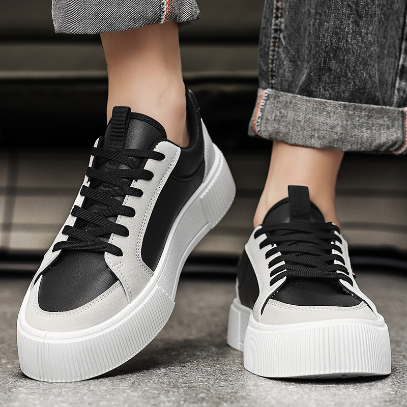 Low-top Trendy Men's Chunky-soled Casual Shoes With Color-blocking Design foto 2