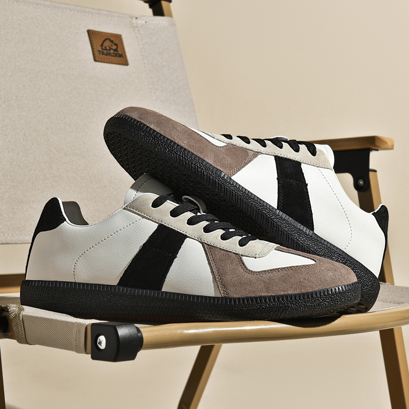 Top Layer Pigskin Leather Sneaker Japanese Canvas Retro Sports Couple Casual Shoes foto 5