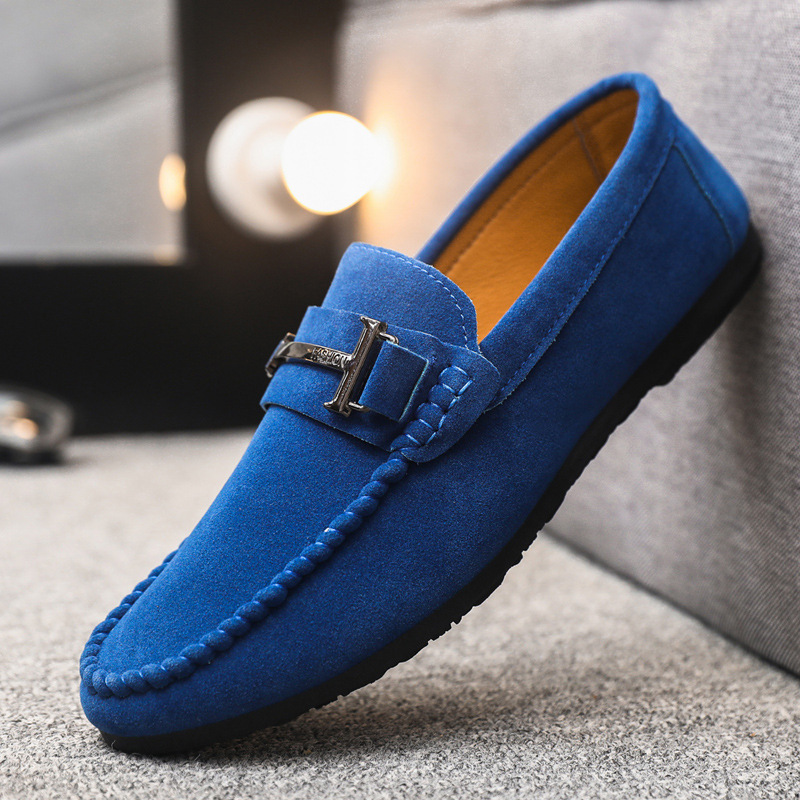 Men's Handmade Soft Sole Casual Low-Cut Round-Toe Slip-On Loafers foto 2