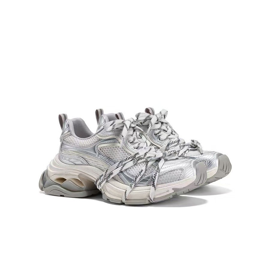 Silver Designer Dad-style Athletic Casual Shoes foto 4
