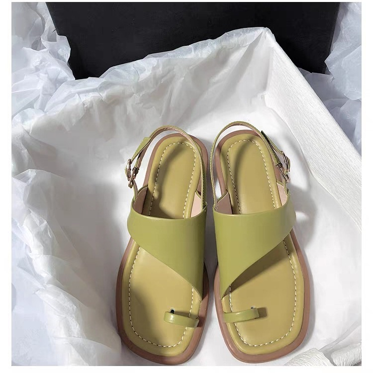 Special-interest Design Casual Thick Heel Flat Sandals