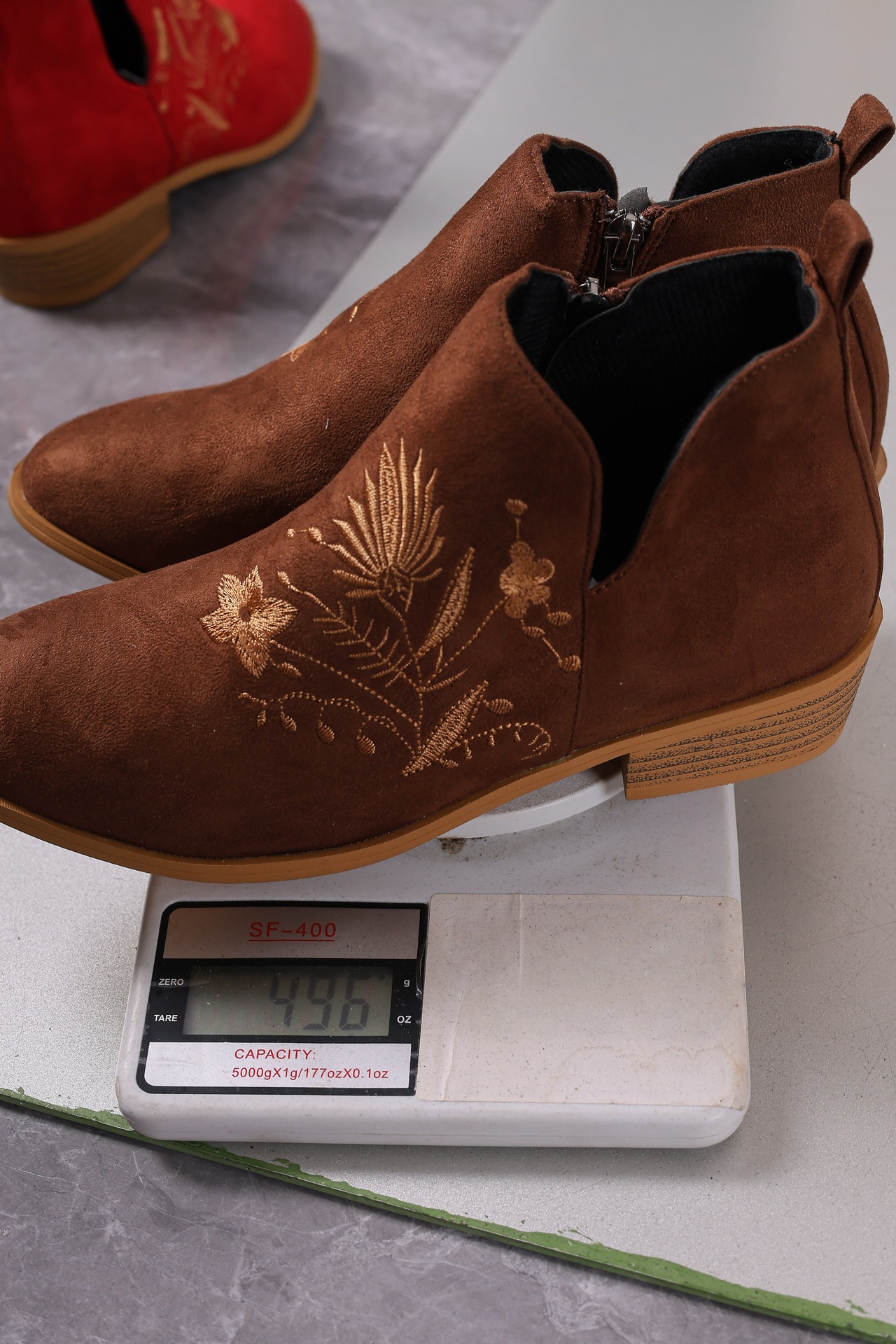 Women's European And American Fashion Pointed Printed Short Boots foto 4