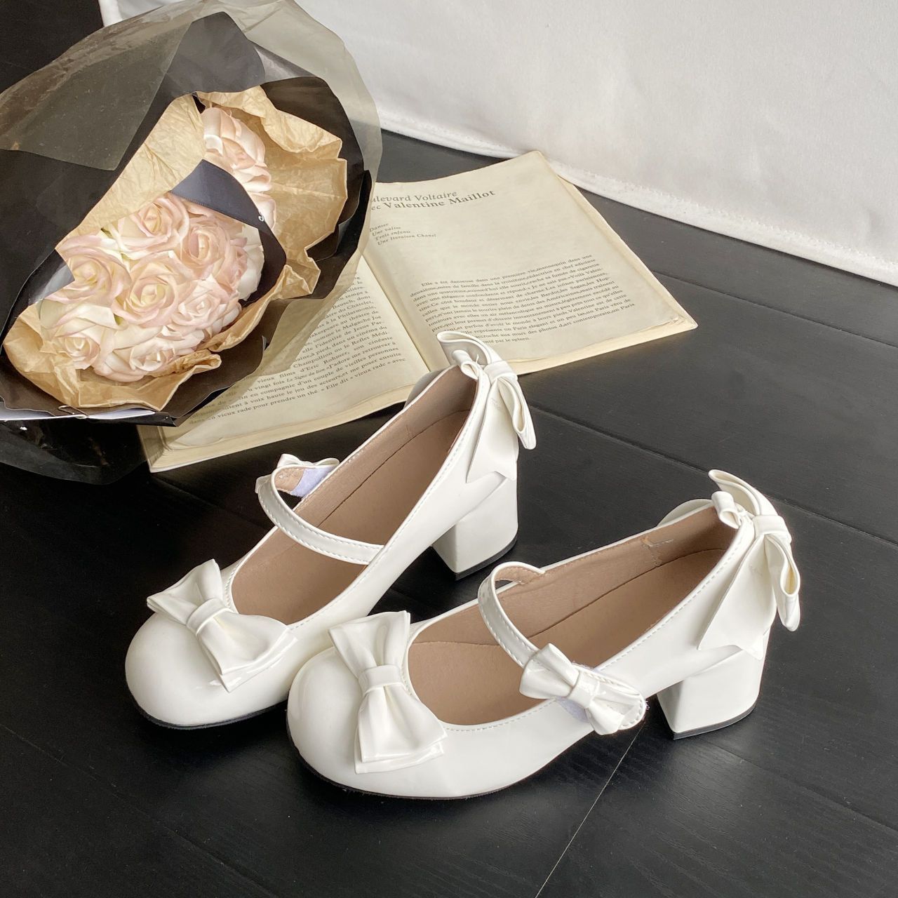 Round-toe Ballet Flats With A Bow, Perfect For Pairing With Any Skirt foto 5