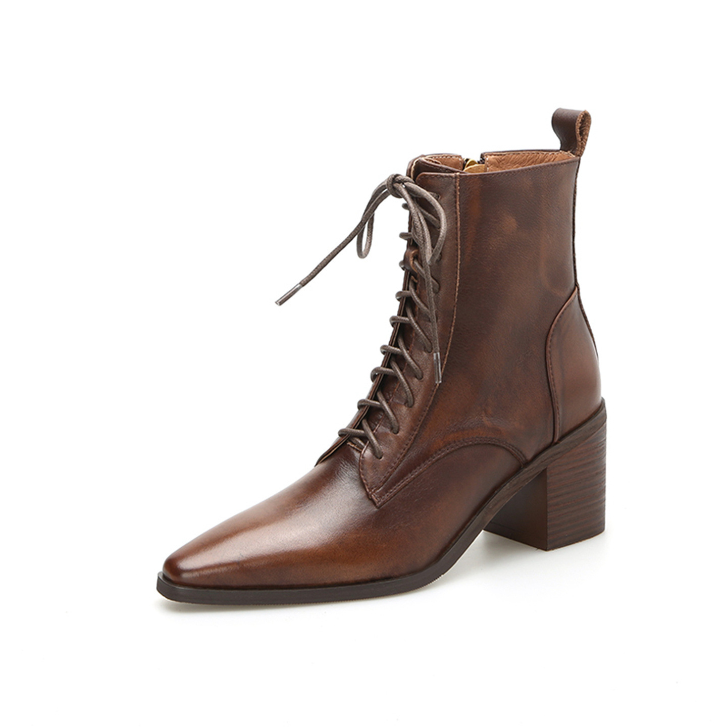Thick-heel Lace-up Ankle Boots, New Autumnwinter Women's Martin Boots foto 2