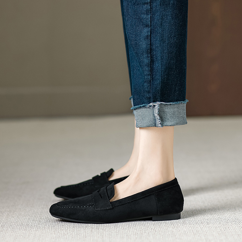 Retro French Style Versatile Loafers foto 5