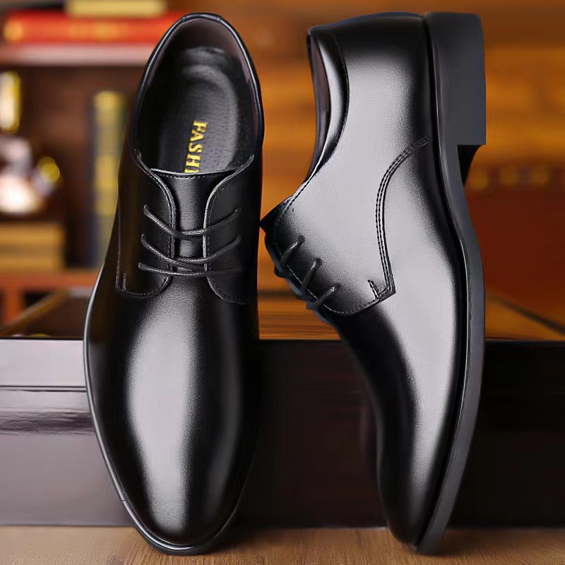 Men's Leather Shoes Business Formal Wear foto 2