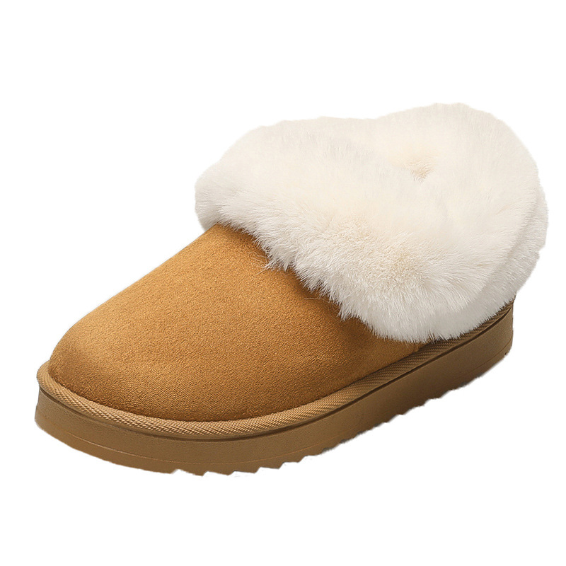 Women's Round Toe Vintage Height Increasing Snow Boots Cotton Shoes foto 4