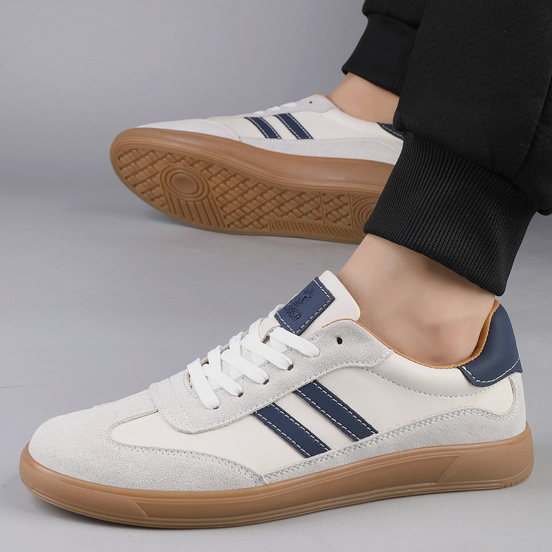 German-trained Men's Genuine Leather Breathable Sneakers foto 3