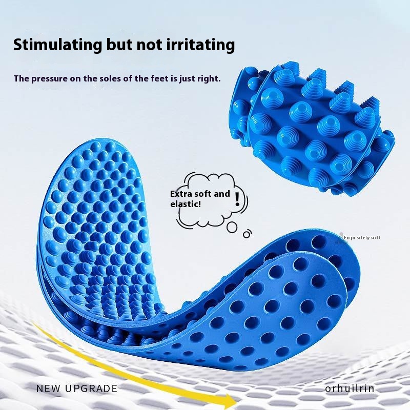 Men's And Women's Shock-absorbing Soft Elastic Shock-absorbing Deodorant And Breathable Not Tired Foot Insole foto 4