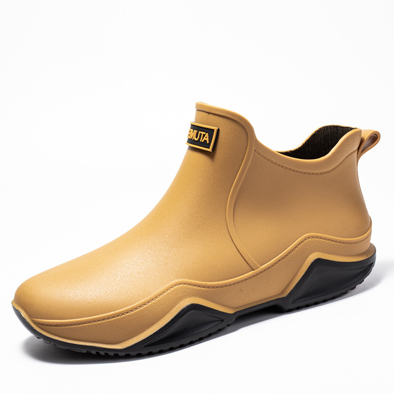 Rubber Shoes Outdoor Waterproof Lightweight Low Top Ganji Camping Men's Rain Boots foto 3