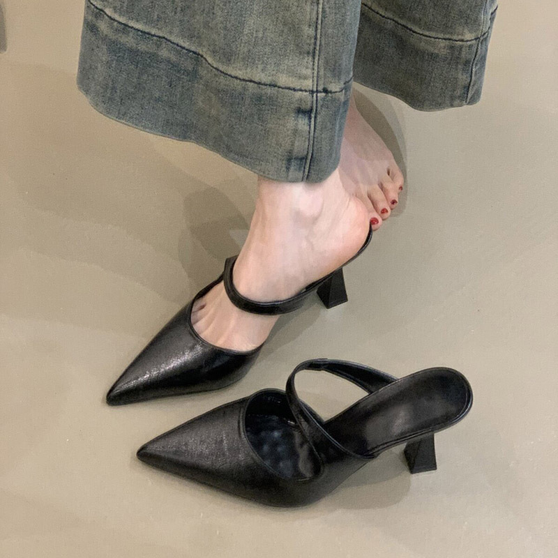 Pointed-toe Stiletto-heel Open-back Mules For Women foto 4