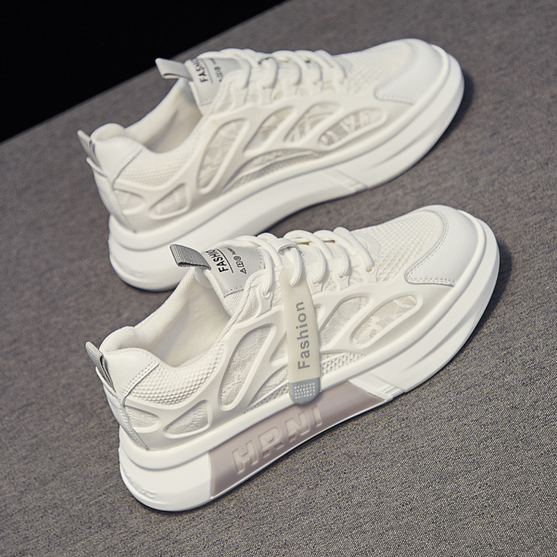 Womens Versatile Breathable Hollowed-Out Single-Mesh Athletic Sneakers foto 2