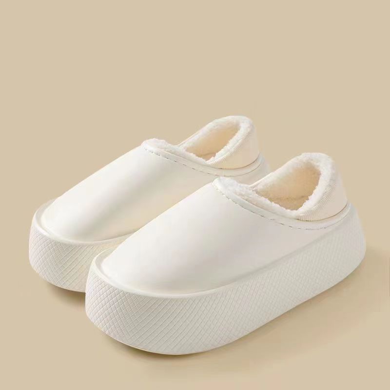Super Thick Shit Feeling Cotton Slippers Couple Autumn And Winter foto 3
