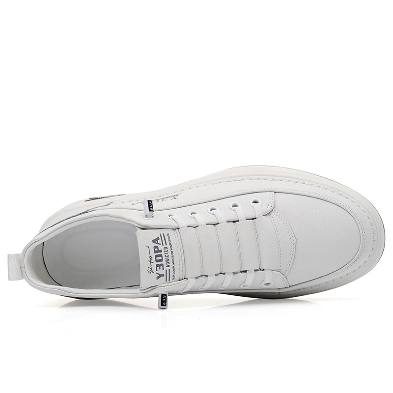 Retro Soft Breathable Leather Men's Casual Shoes Driving Flat Shoes foto 5