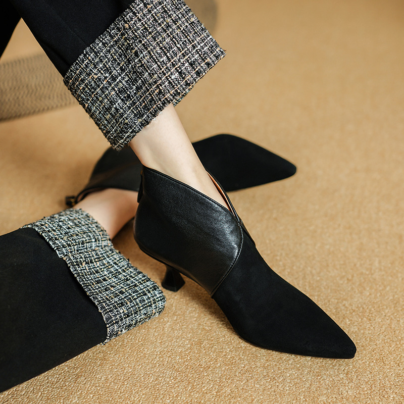 Super Soft Lambskin Ankle Boots For Women foto 2