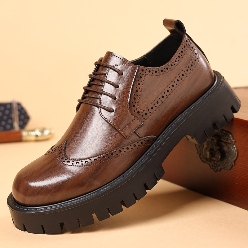 Autumn Mens Shoes Vintage Work Boots foto 2
