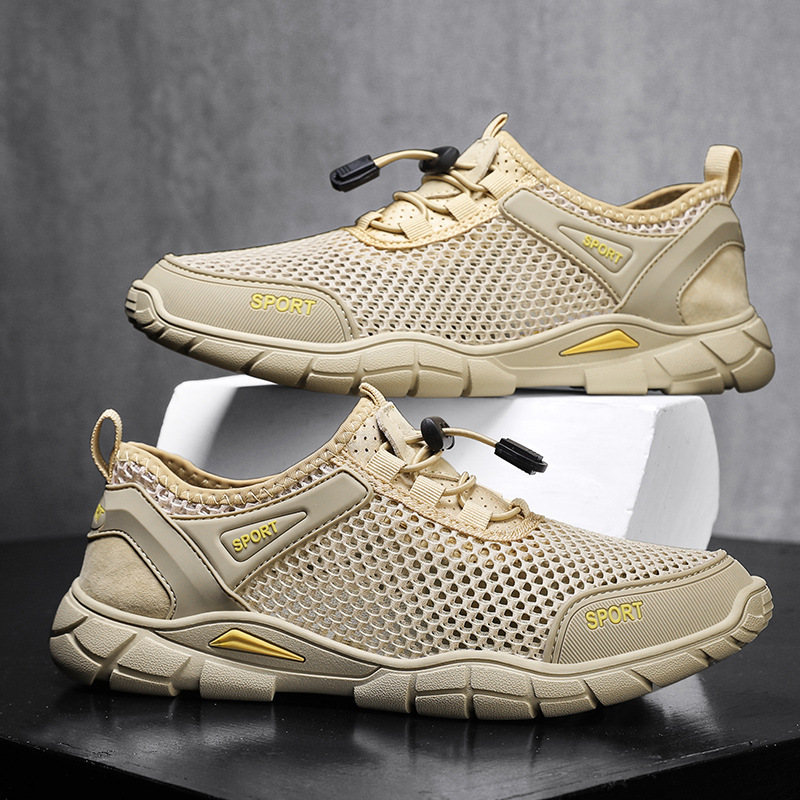 Plus Size Outdoor Mountaineering Hollow Men's Breathable Shoes foto 5
