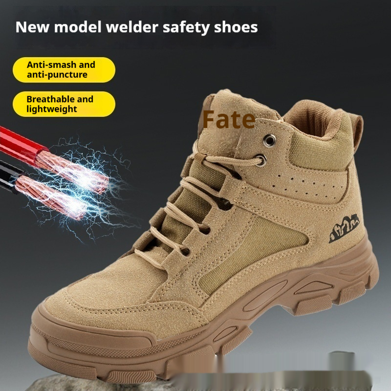 Mens Anti Smashing And Puncture Resistant Safety Shoes foto 3