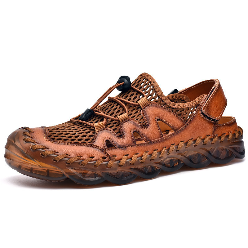 Sandals Men's Leather Soft Bottom Breathable foto 2