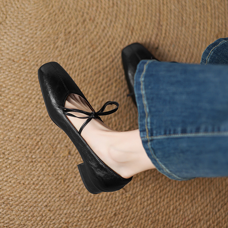 Lace-up Shallow-toe Women's Trendy Pumps foto 3