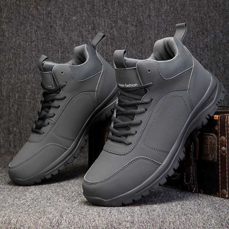 Plus Size Autumn And Winter New Leather Casual Sneaker foto 5