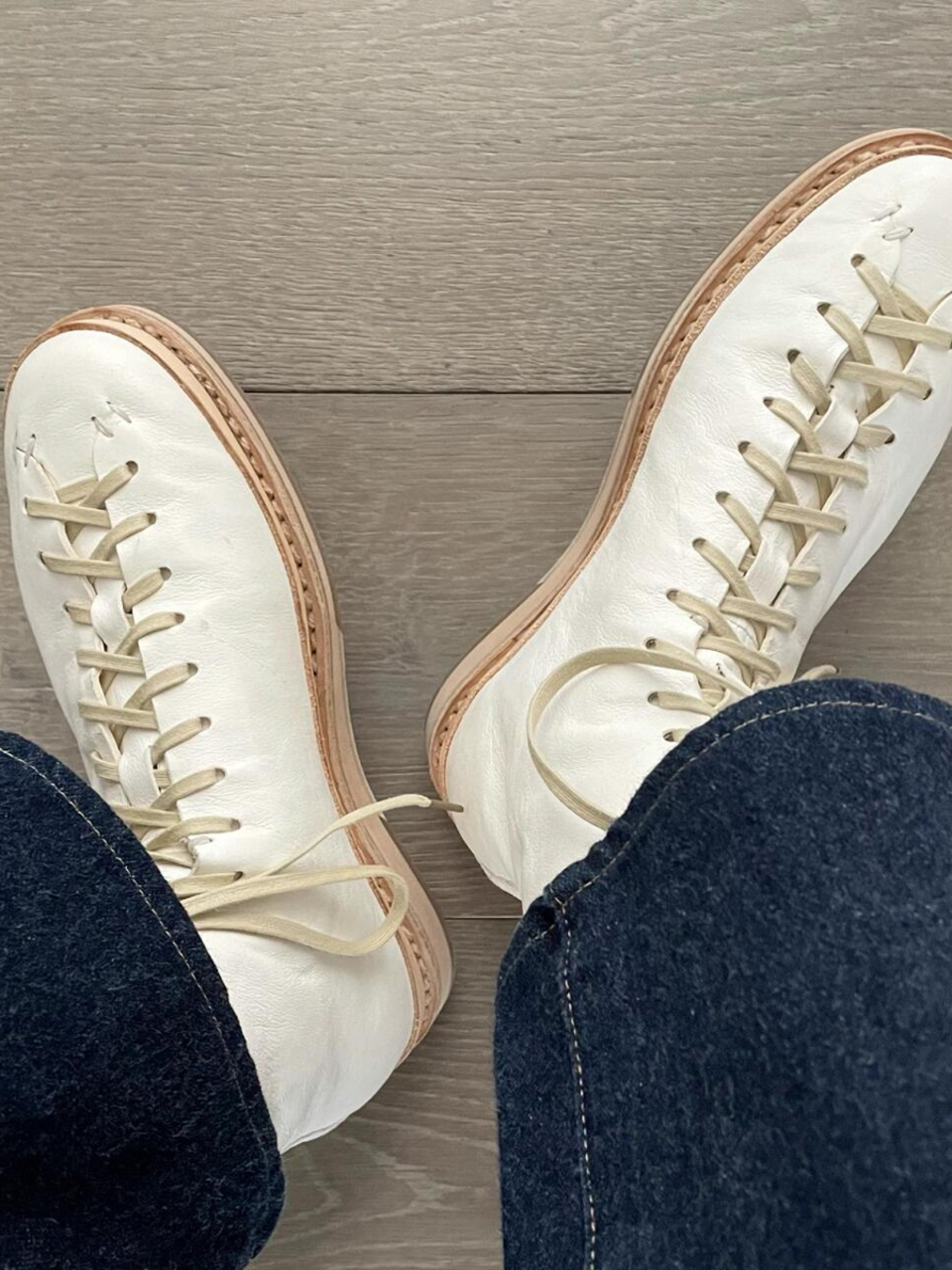 Leather Casual Shoes Platform Boxing Board Shoes foto 4