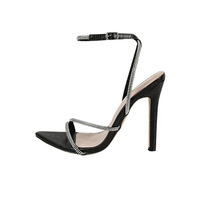 Summer Cross Strap Pointed Toe Open Toe Rubber Women's Shoes foto 2
