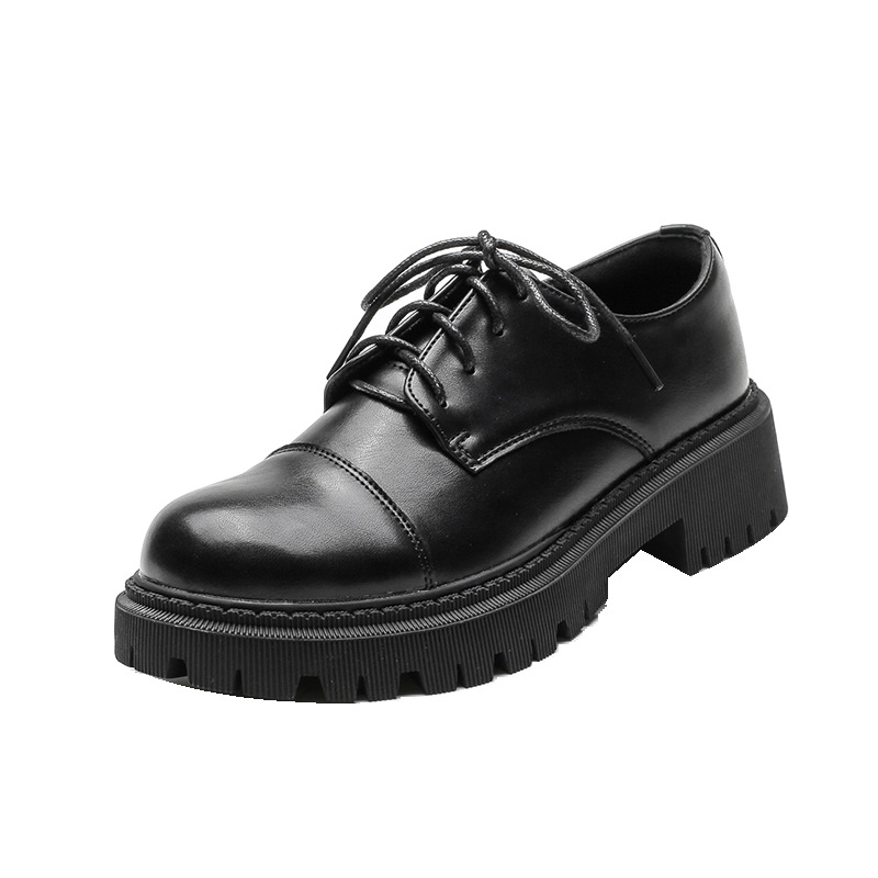 Solid Color Versatile Retro Slip-on Platform Women's Shoes foto 4