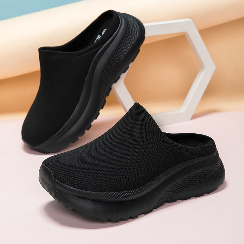 Large Double-layer Flyknit Breathable Casual Shoes With Thickened Non-slip Sole foto 4