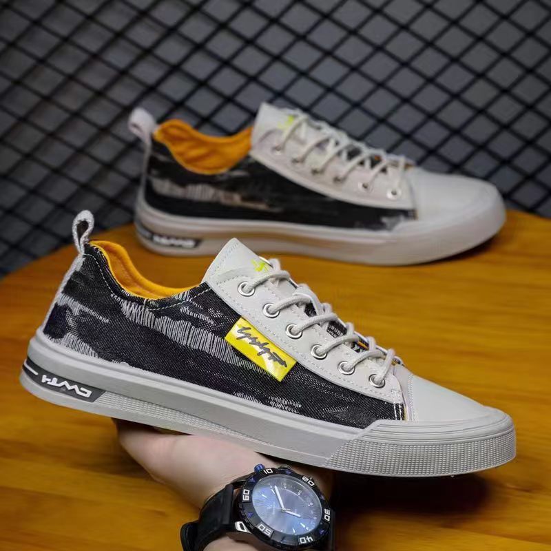 Student Trendy Men's Casual Canvas Shoes foto 5
