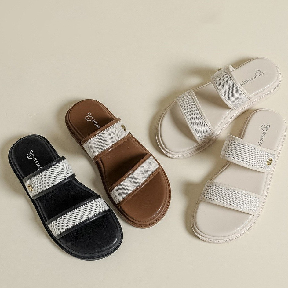 Women's Vintage Soft Bottom Flip-flops Beach Slippers foto 3