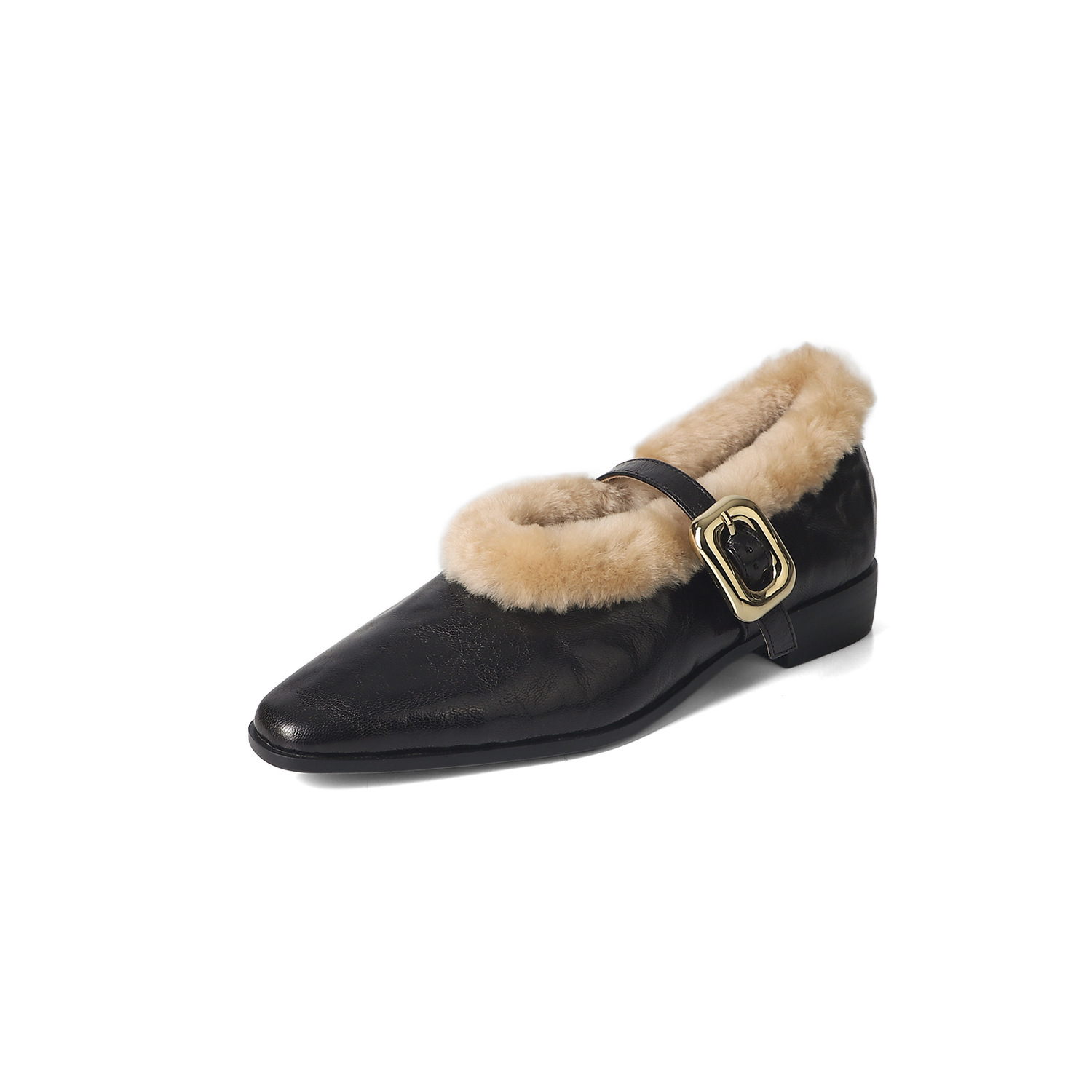 Sheepskin Ankle-strap Shoes Women foto 5