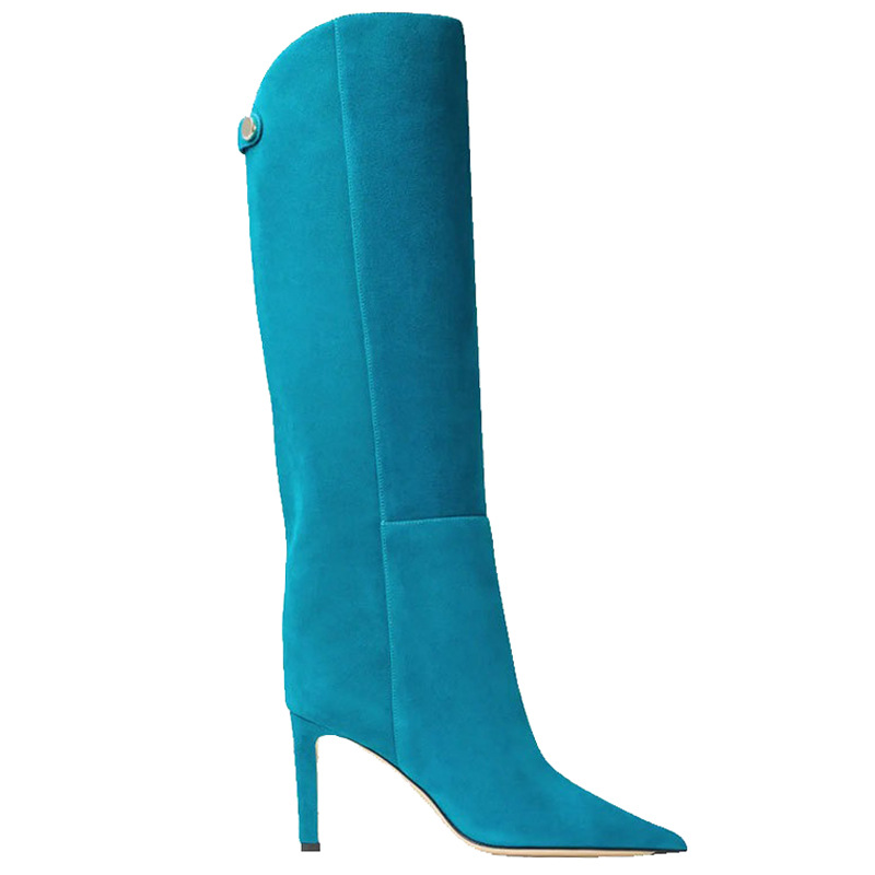 Simple European And American Style Fashion Catwalk Pointed-toe Stiletto Straight Boots foto 4