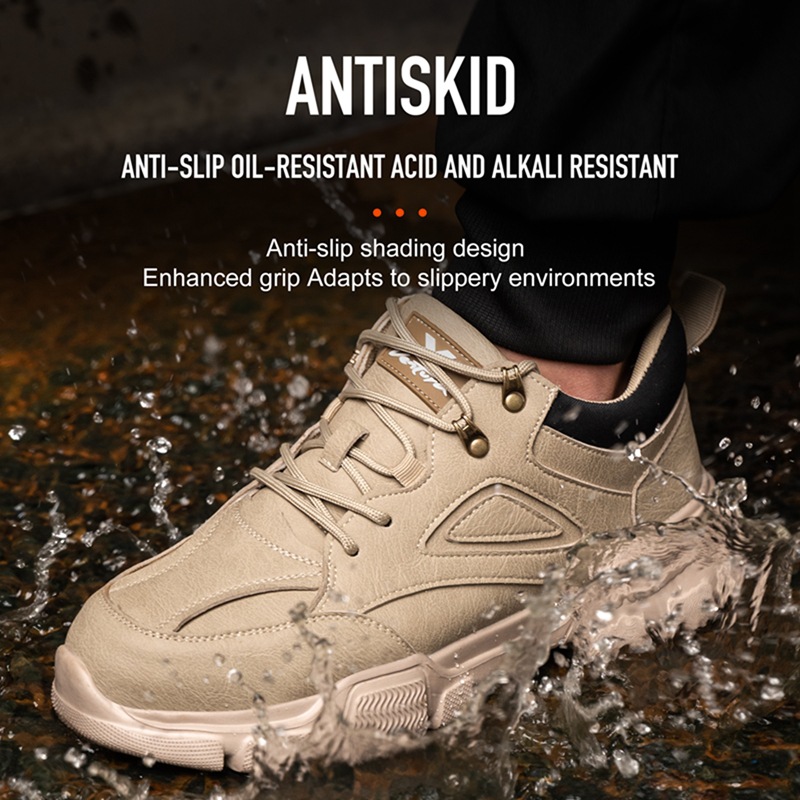 Men's Anti-smashing Anti-penetration Work Steel Toe Cap Work Shoes foto 2