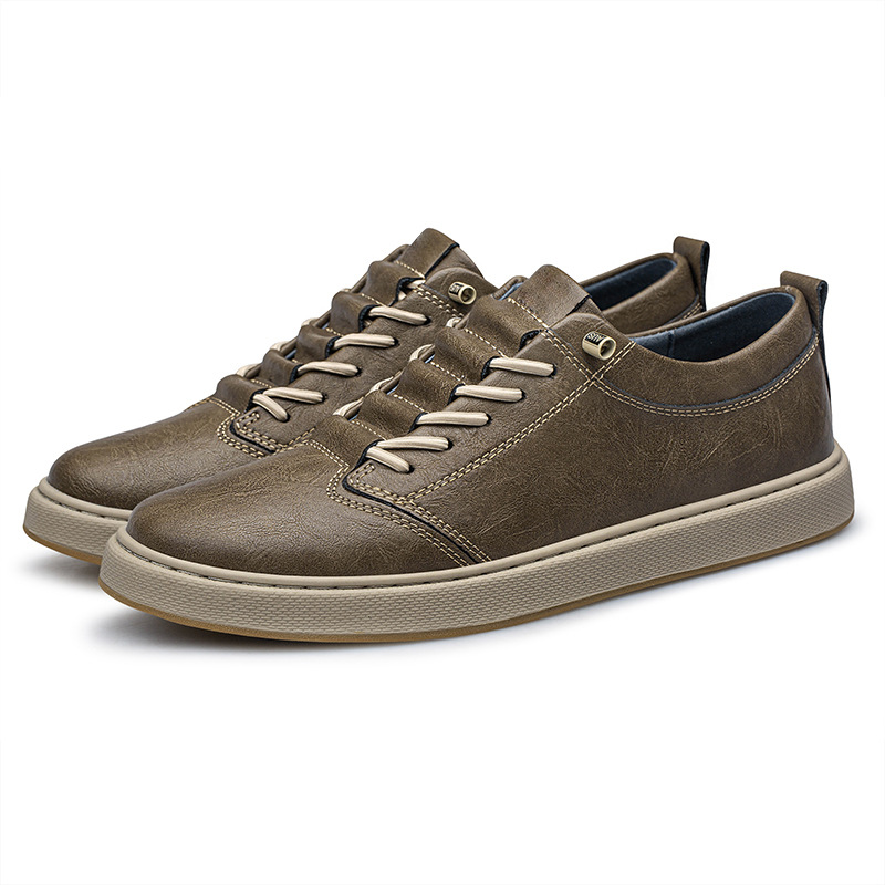 Big Size Board Shoes Cowhide Outdoor Casual Shoes foto 2