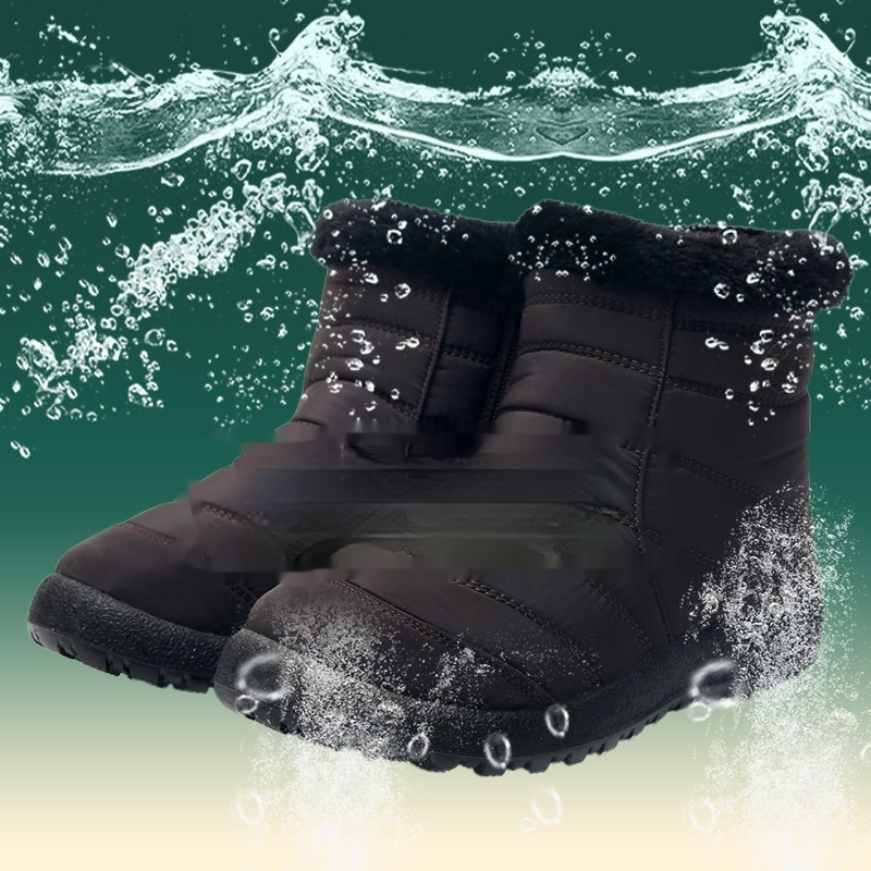 Womens Thickened Cotton Snow Boots Waterproof foto 3