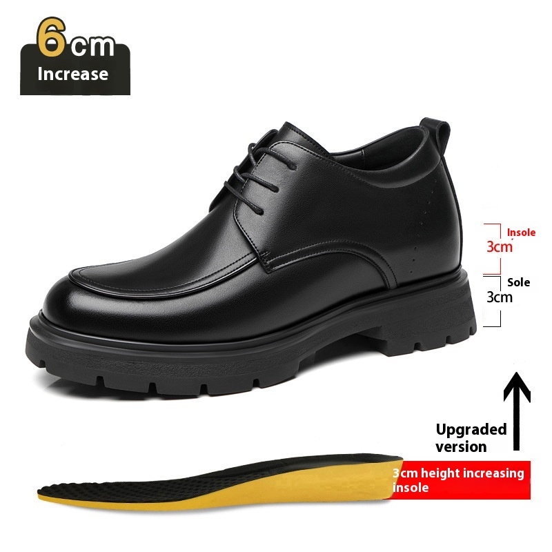 Height Increasing Insole Business Formal Wear Leather Shoes foto 4